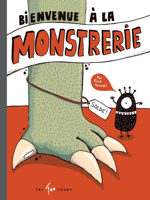 Cover image for Bienvenue à la monstrerie